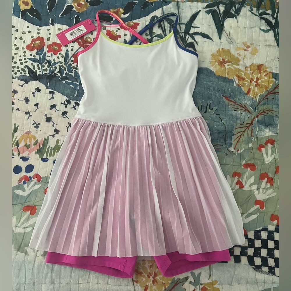 Terez Colorblock Tennis Dress in Bougainvillea
